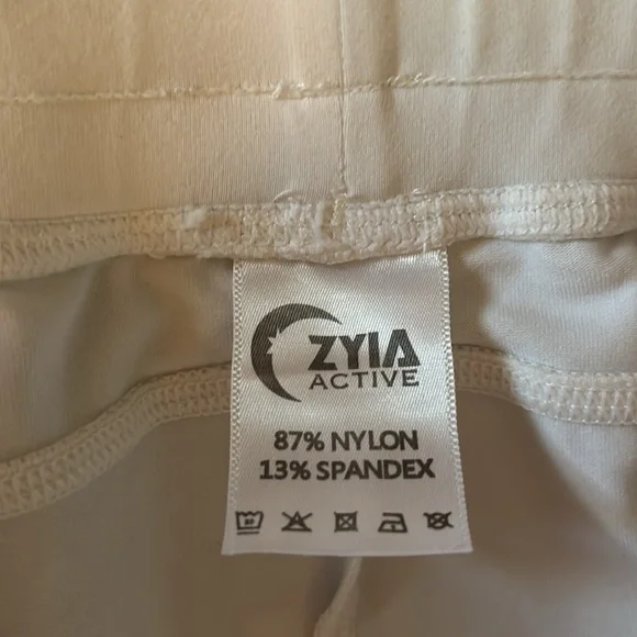 ZYIA Active White Unwind Jogger Pants, Size Small *defect - Picture 14 of 15